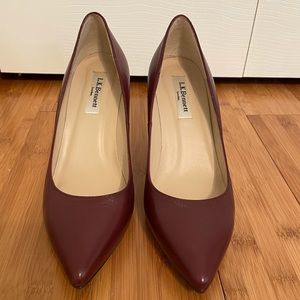 New LK Bennett Floret red/burgundy pumps Sz 38
